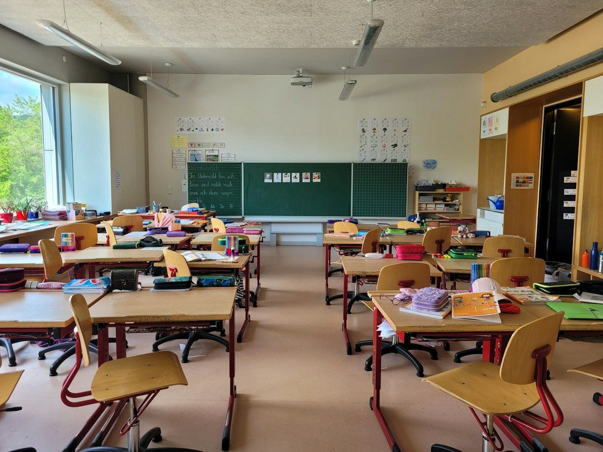 ドイツの小学校の教室